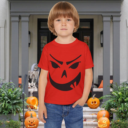 Goofy Grin Jack-O-Lantern Heavy Cotton™ Toddler T-shirt