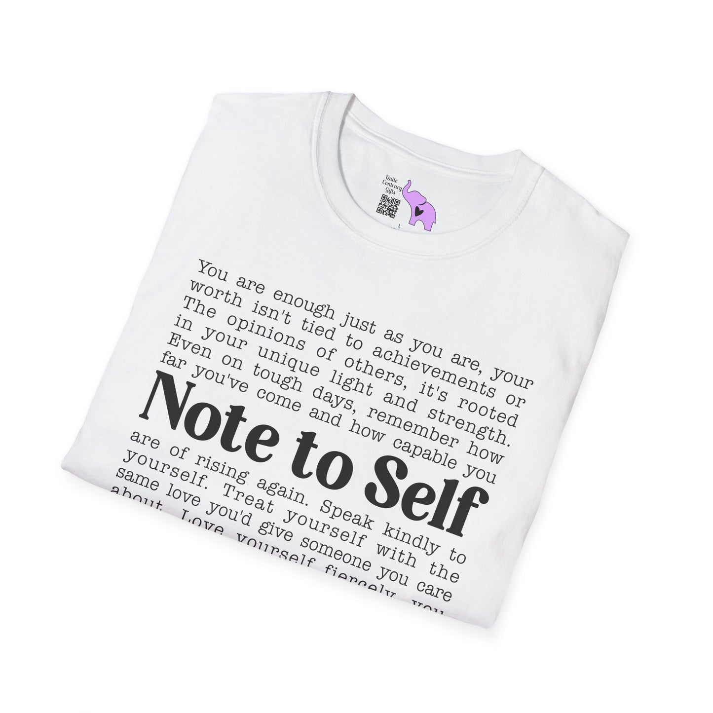 Note To Self... Adult T-shirt