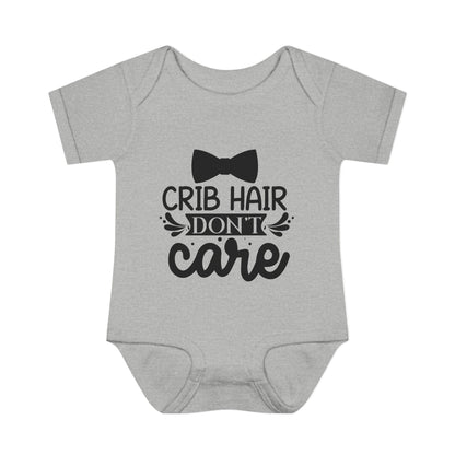 Crib Hair Don't Care Baby Rib Bodysuit