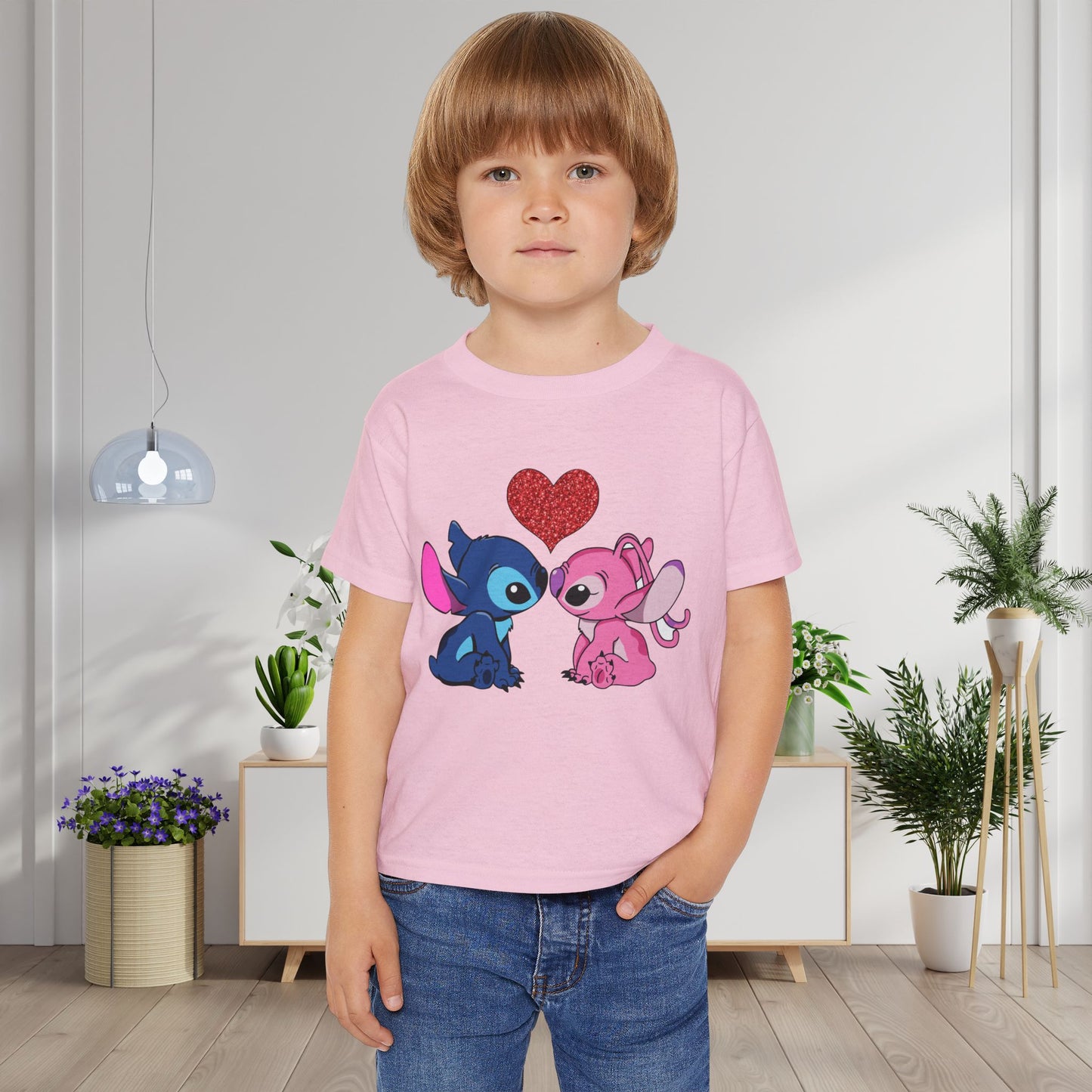 Stitch In Love 2 Heavy Cotton™ Toddler T-shirt