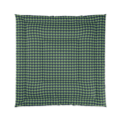 Diamond Bloom-Sage & Navy Basic Bedding Set
