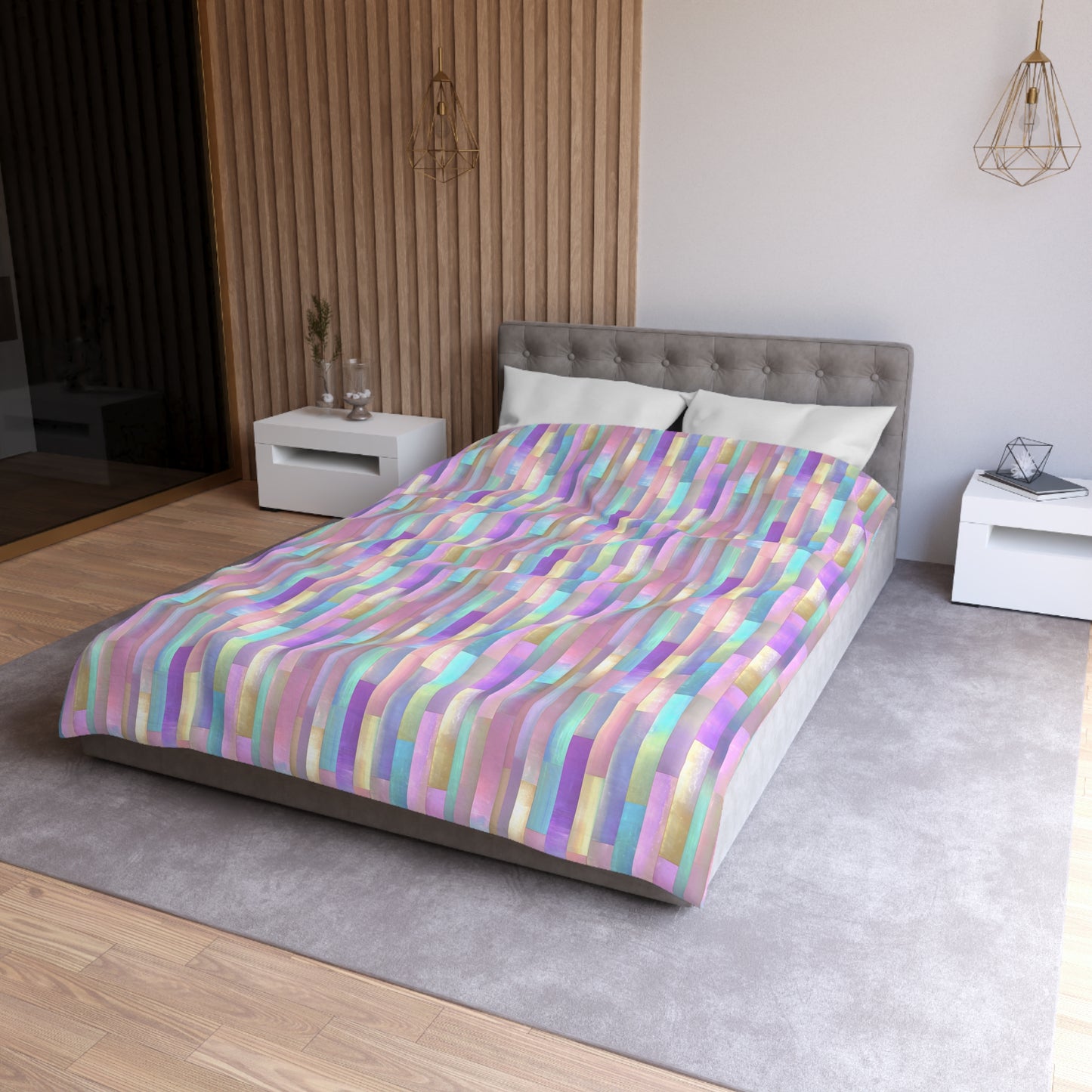 Enchanted Mosaic Microfiber Duvet Cover