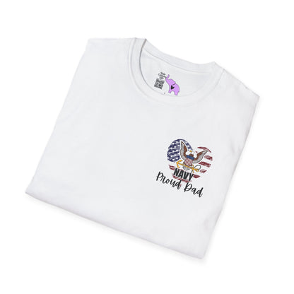 Proud Dad of Sailor US Navy Daughter Adult T-shirt