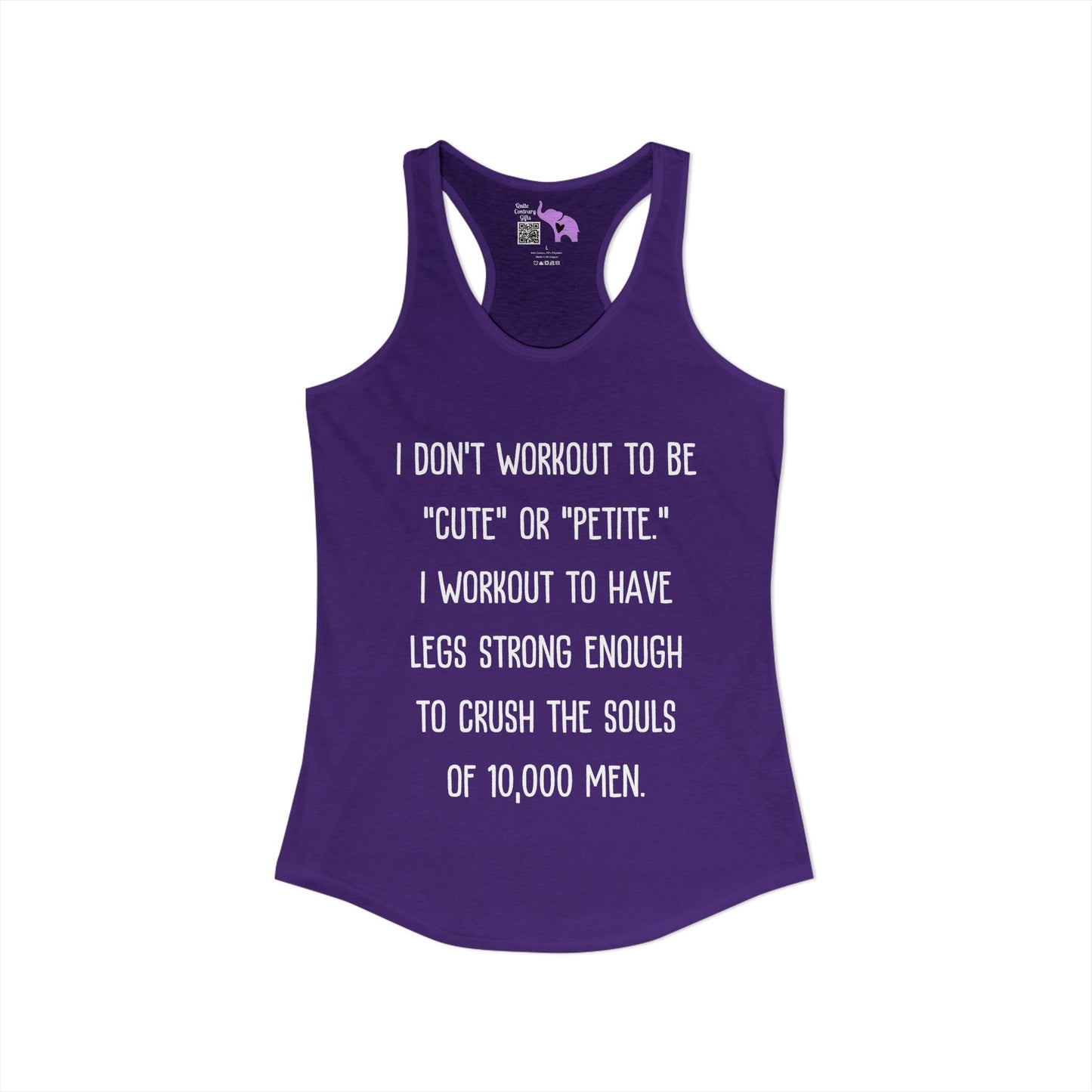 I Don't Workout To... Women's Ideal Racerback Tank