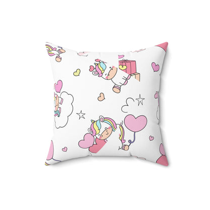 Unicorns of Love Throw Pillow