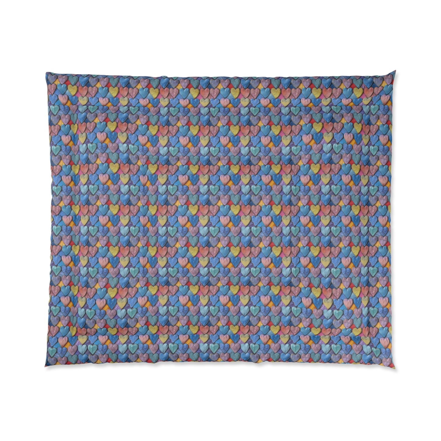Color Pop Leather Hearts Comforter