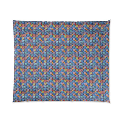 Color Pop Leather Hearts Comforter