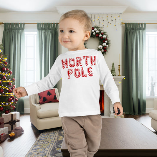 North Pole Toddler Long Sleeve Tee