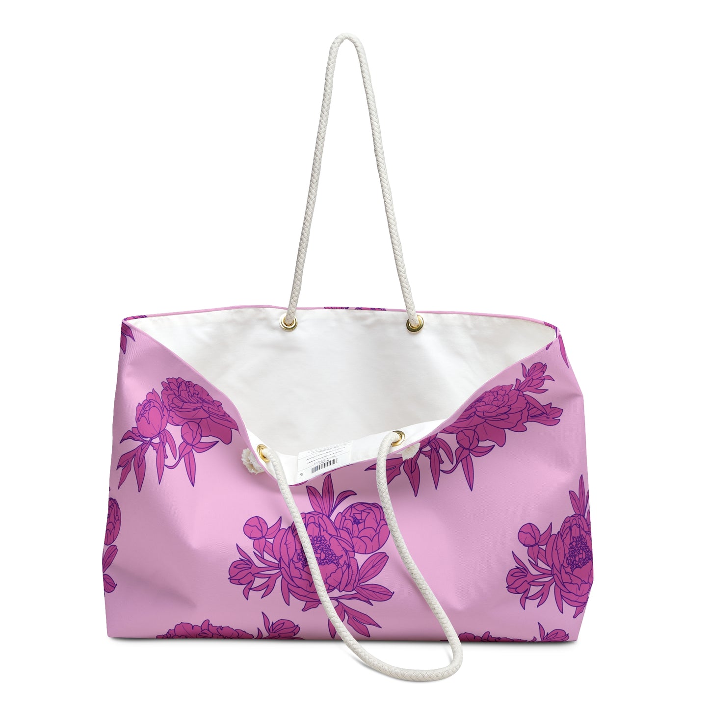 Bubblegum Bloom Peonies Weekender Bag