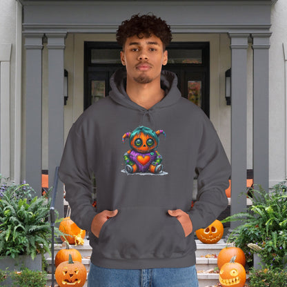 Patchwork Pumpkin Heart Heavy Blend™ Hooded Sweatshirt