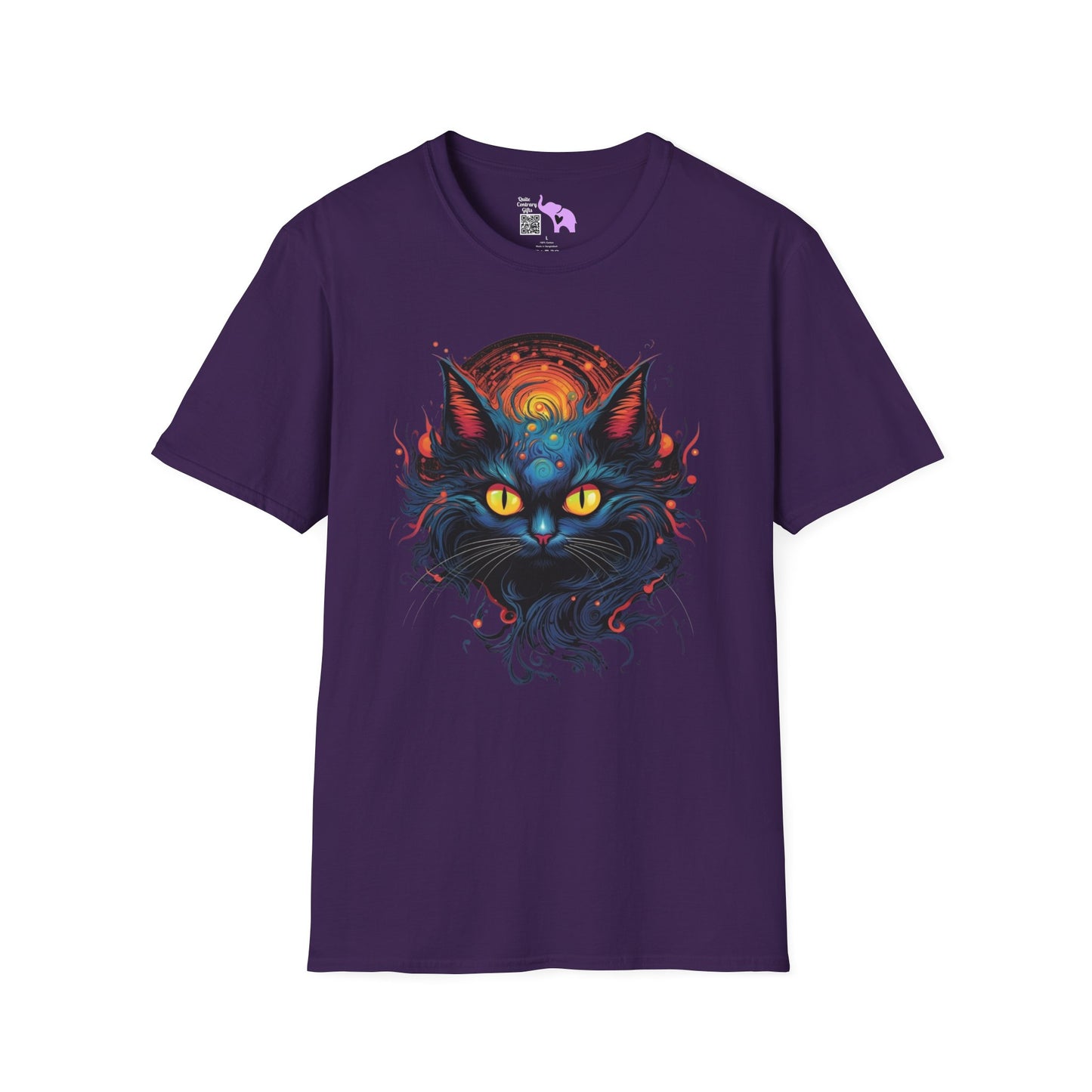 Creepy Black Cats 12 Adult T-shirt