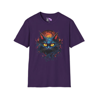 Creepy Black Cats 12 Adult T-shirt