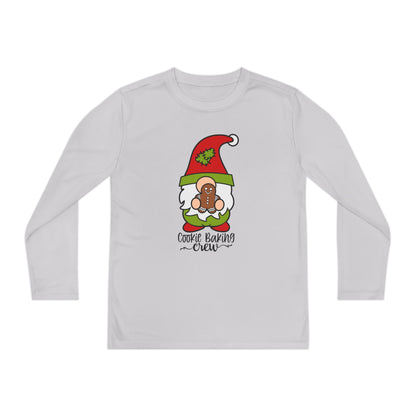 Cookie Baking Crew Gnome Youth Long Sleeve Tee