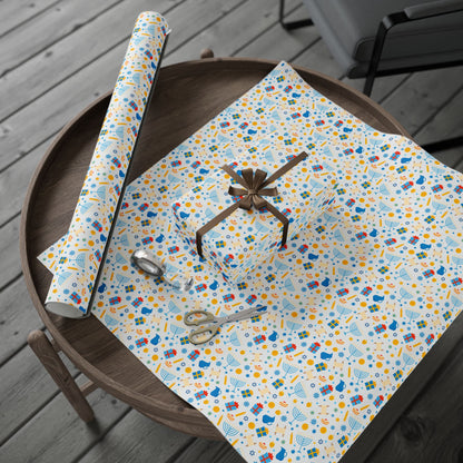Blessings & Light Hanukkah Wrapping Paper