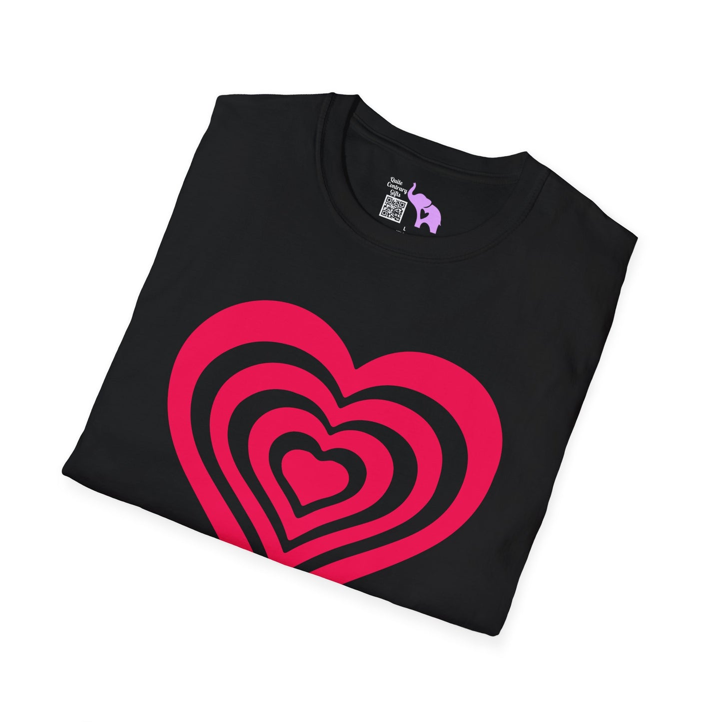 Layered Hearts Adult T-shirt