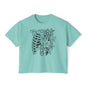 Floral Ribcage Women's Boxy Tee