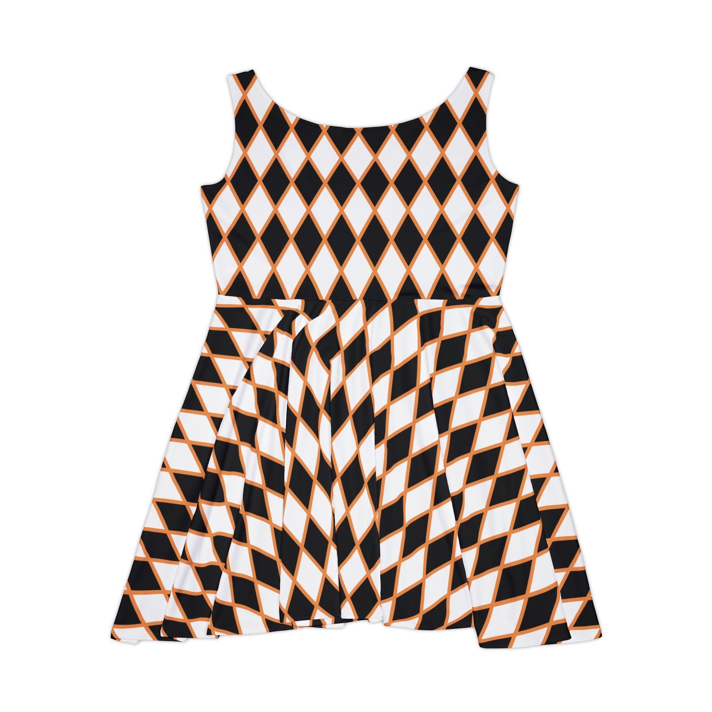 Midnight Ember Harlequin Women's Skater Dress