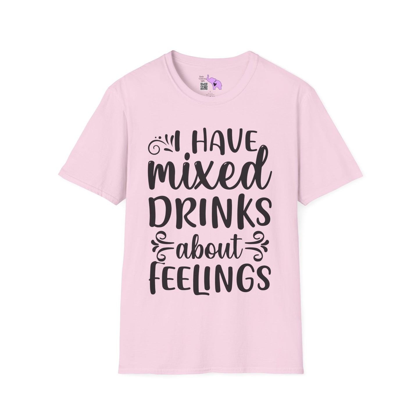 I Have Mixed Drinks About My Feelings Adult T-shirt
