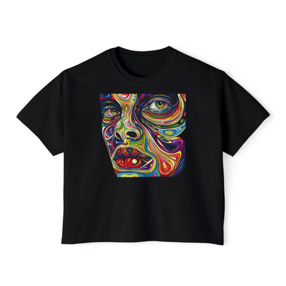 Psychedelic Portrait Women's Boxy Tee