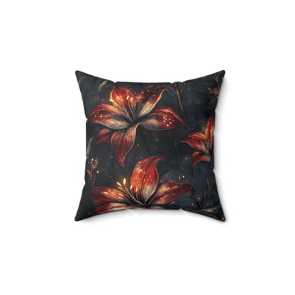 Fire Lilly Dreams Throw Pillow