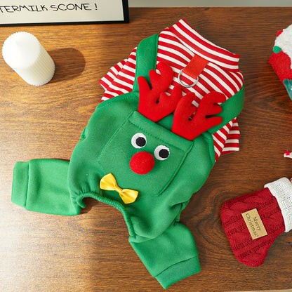 Cozy Christmas Reindeer Pet Costume