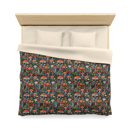 Shroom Bloom Microfiber Duvet Cover