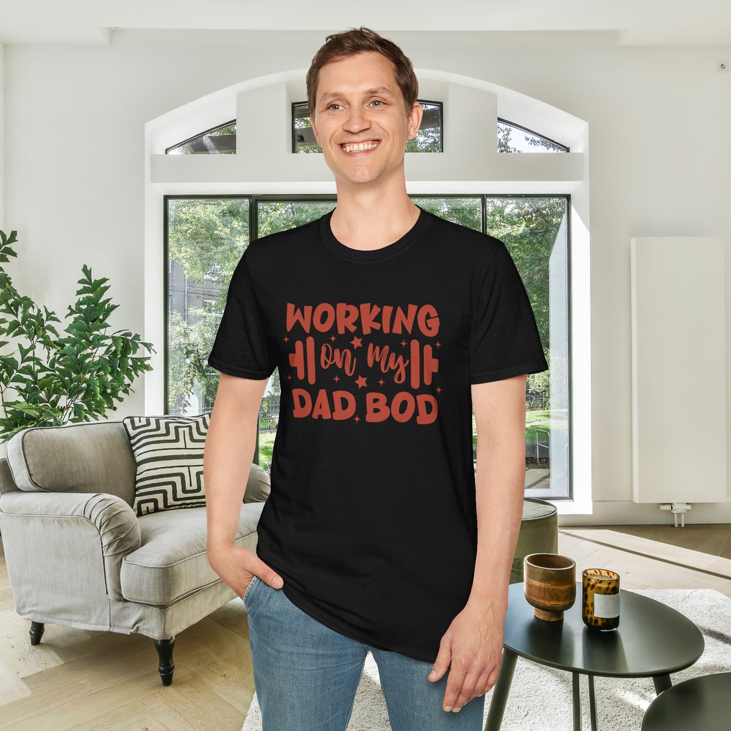 Working On My Dad Bod Adult T-shirt