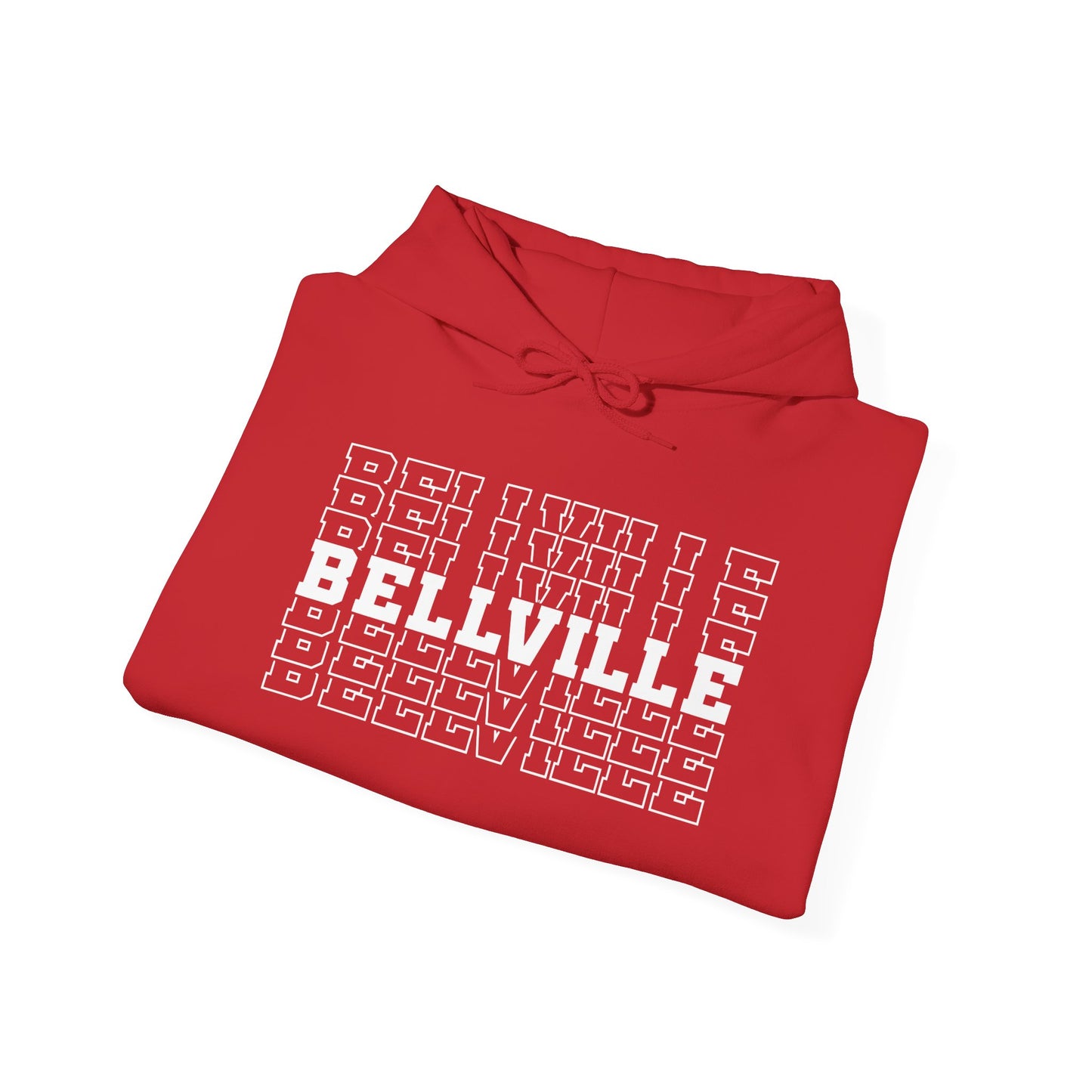 Bellville (Stacked) Adult Heavy Blend™ Hooded Sweatshirt