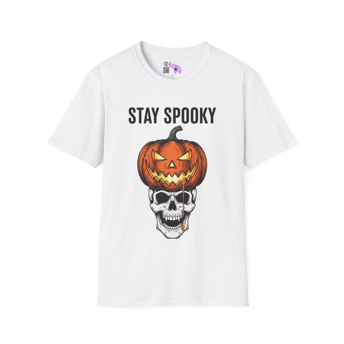 Stay Spooky (Pumpkin/Skull) Adult T-shirt