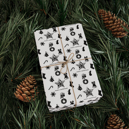 Christmas Designs Silhouette Wrapping Paper