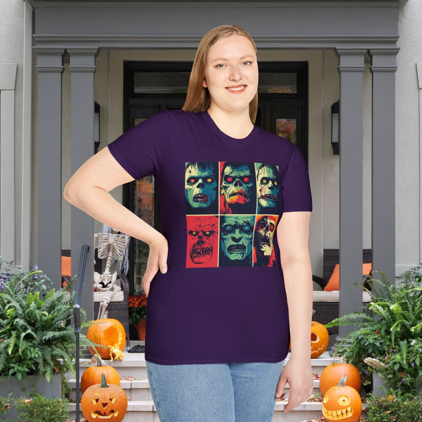 Halloween Monster 2 Adult T-shirt