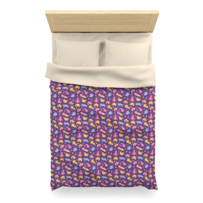 Axolotl Adventures Microfiber Duvet Cover