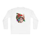 Colorful Christmas Tree Kitty Adult Long Sleeve Tee