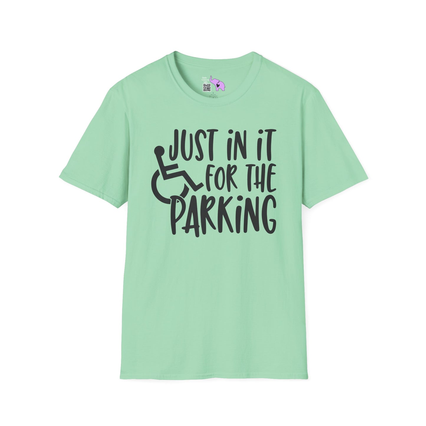 Just In It For The Parking (Wheelchair User) Adult T-shirt