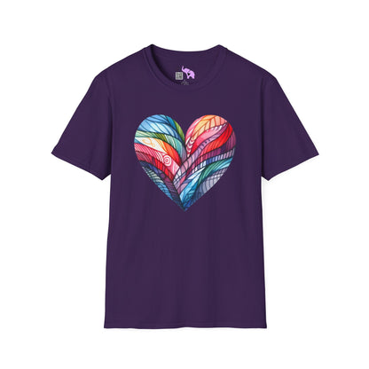 Heart of Many Colors Adult T-shirt