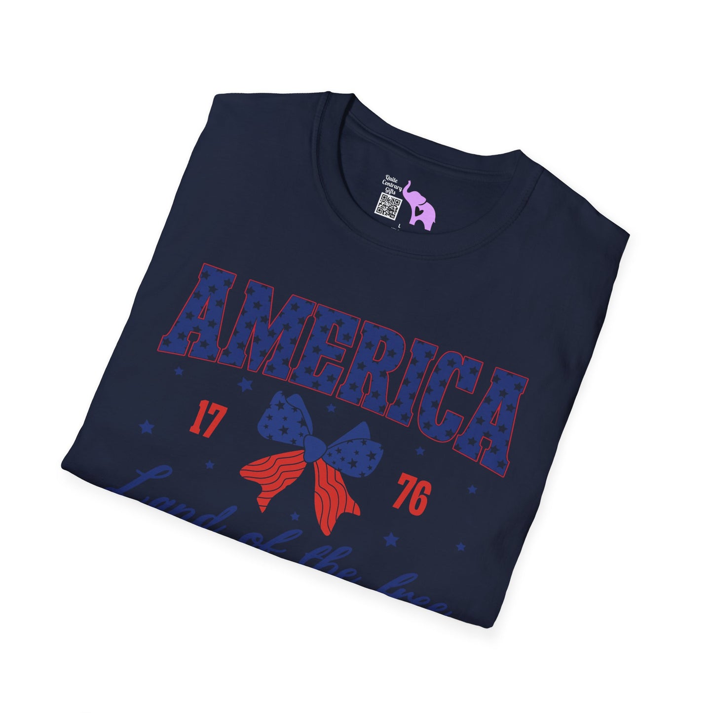 America Land of the Free 1776 Adult T-shirt