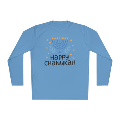 Happy Chanukah Adult Long Sleeve Tee