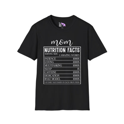 Mom Nutrition Facts Adult T-shirt
