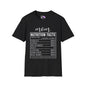 Mom Nutrition Facts Adult T-shirt