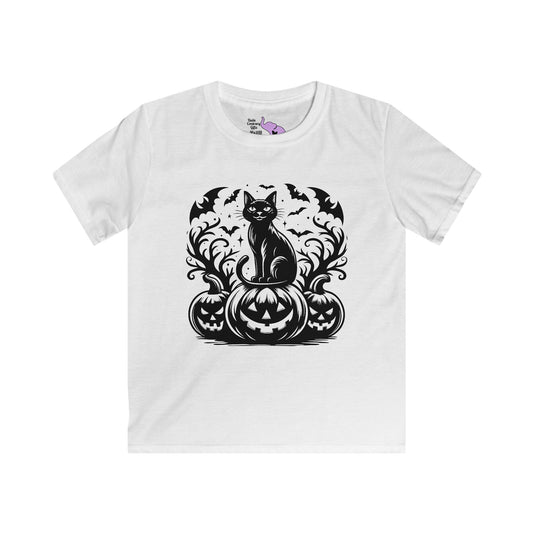 Whiskers at Witching Hour Youth Softstyle Tee