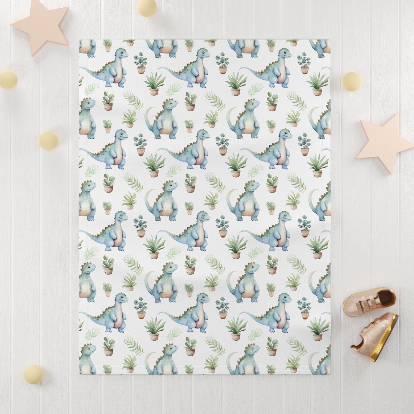 Adorable Dinosaurs Baby Blanket