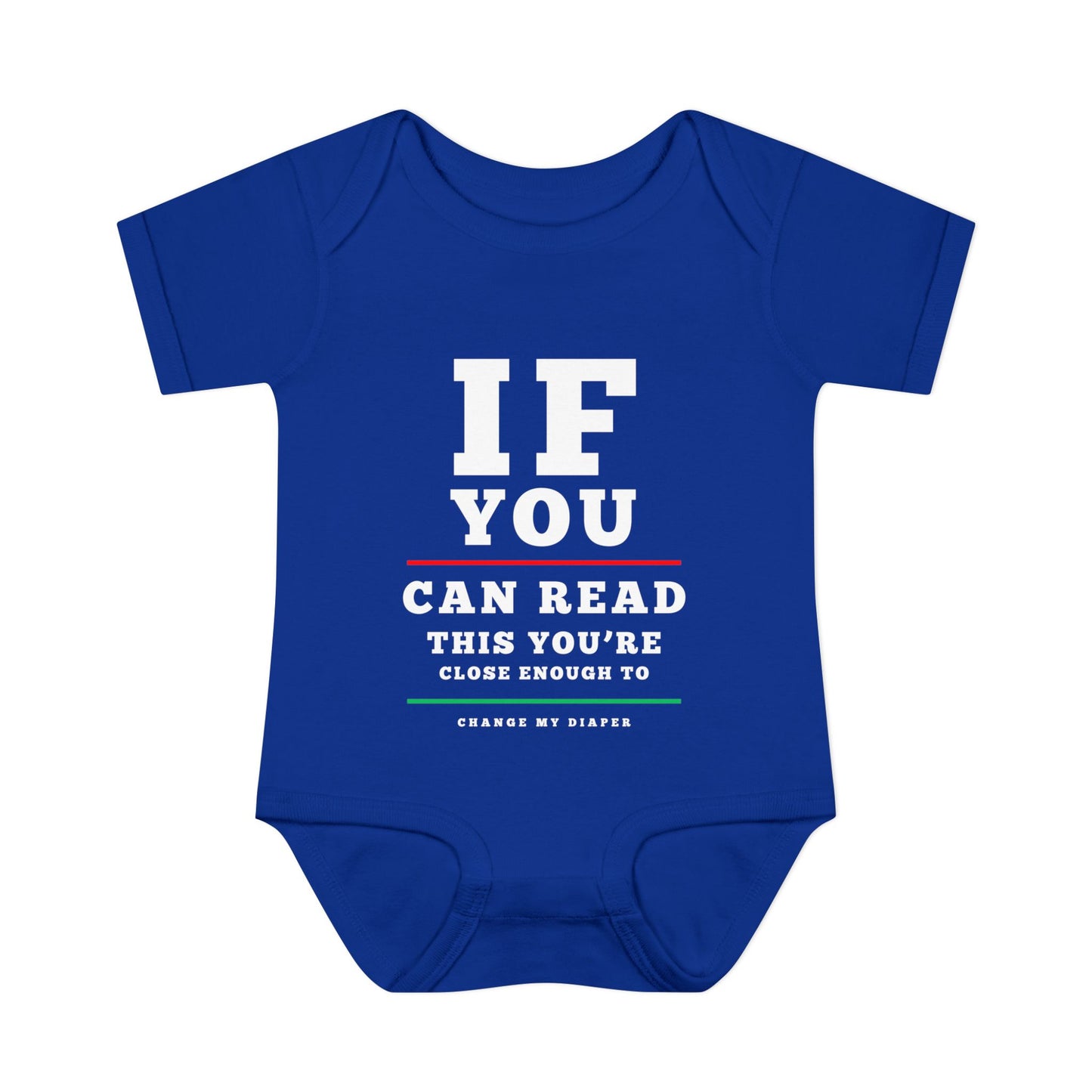 If You Can Read This Eye Chart Infant Baby Rib Bodysuit