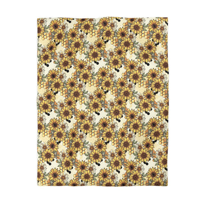 Honeycombs & Sunflowers Duvet Bedding Set