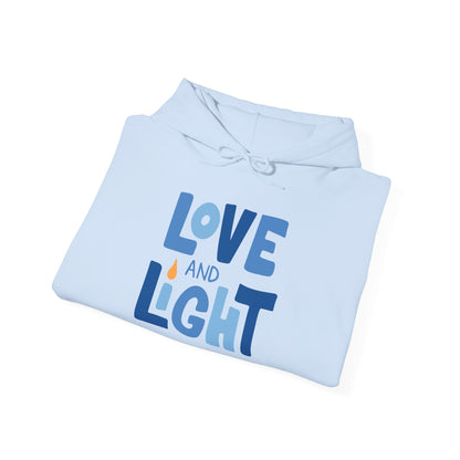 Hanukkah Love & Light 2 Adult Heavy Blend™ Hooded Sweatshirt