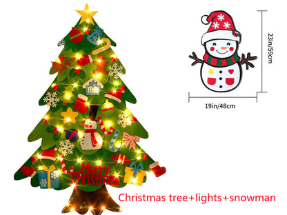 Felt Christmas Tree w/Lights