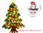 Felt Christmas Tree w/Lights