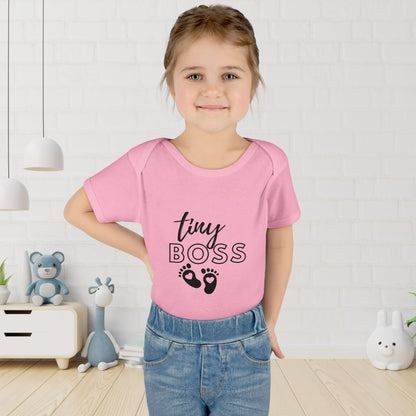 Tiny Boss Infant Baby Rib Bodysuit