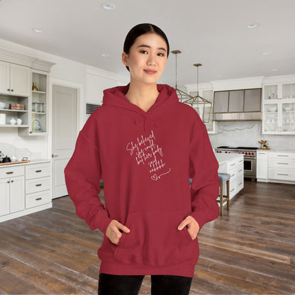 She Believed She Could But Her Body Said Nahhh Blend™ Hooded Sweatshirt