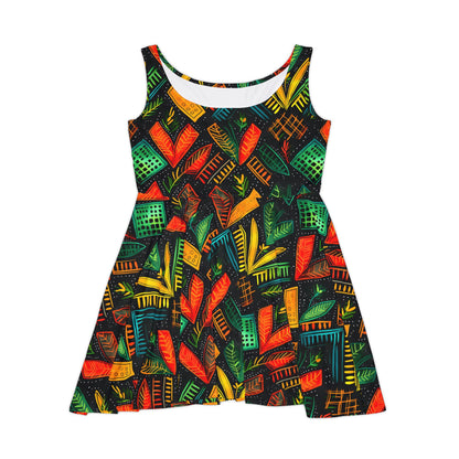 Kujichagulia Waves Women's Skater Dress