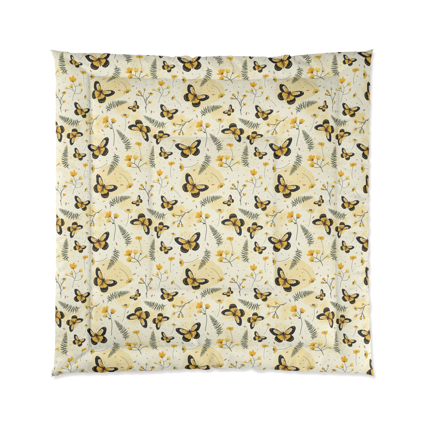 Sunlit Butterfly Bloom Comforter
